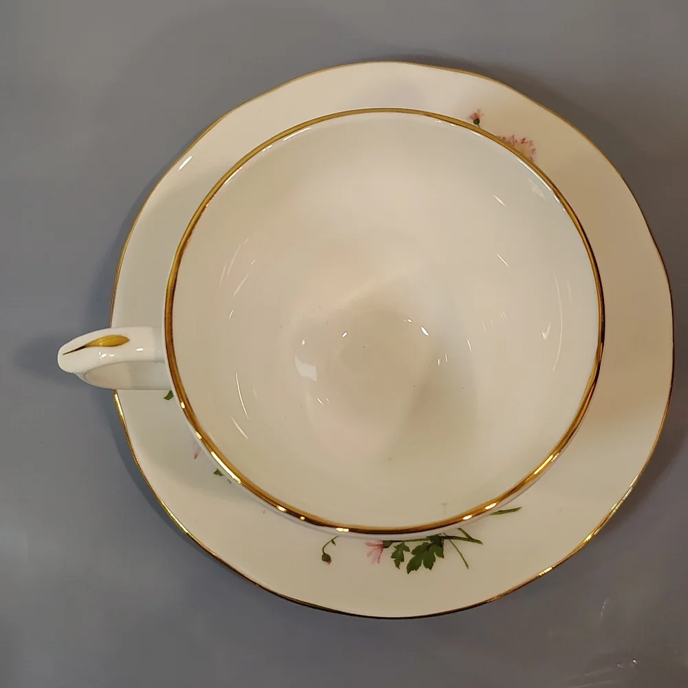 Duchess Fine Bone China England Floral Tea Cup And Saucer Pink Flowers - Picture 3 of 8